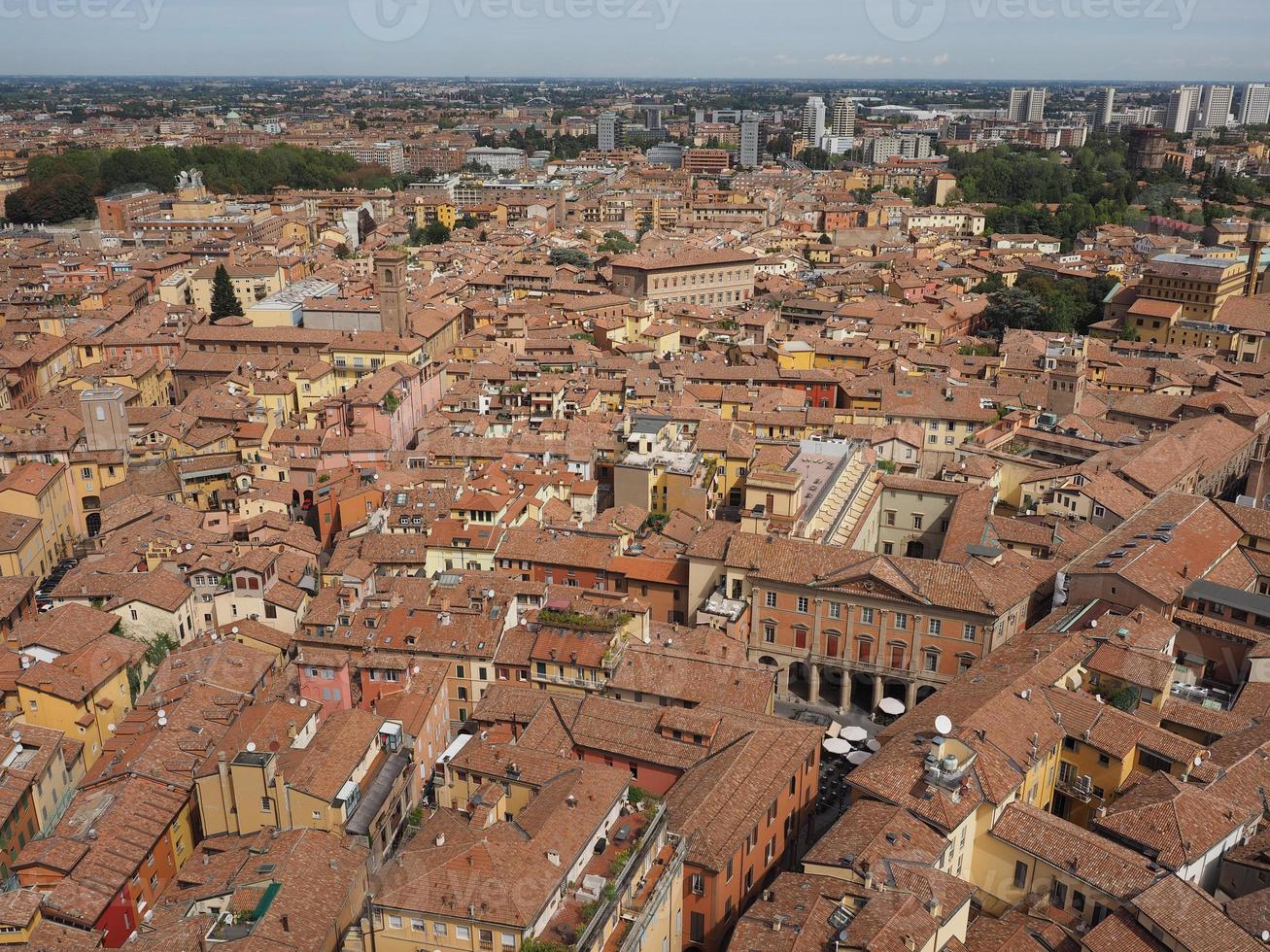 Flygfoto över bologna foto