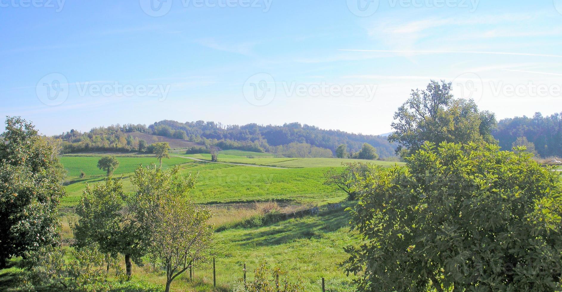 panorama över marcorengo kullar foto