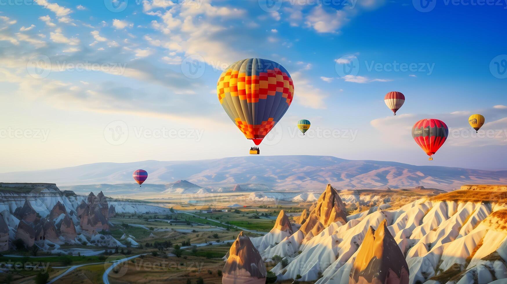 ballong flyga i turism parkera - Kalkon cappadocia foto