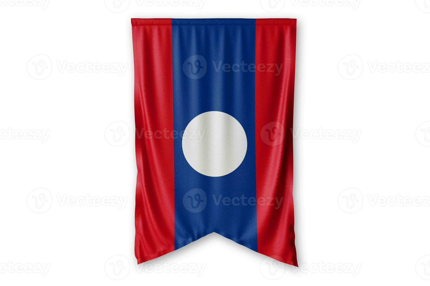 laos flagga och vit bakgrund. - bild. foto
