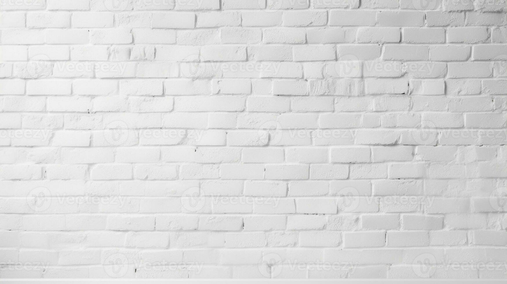 vit tegel vägg bakgrund med tömma Plats för design element. generativ ai foto