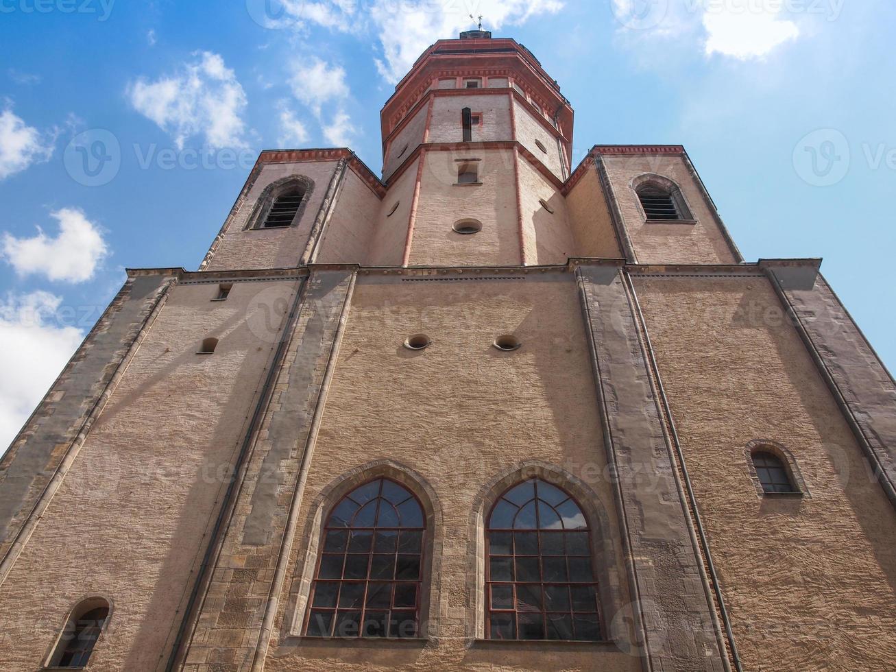 nikolaikirche kyrka i leipzig foto