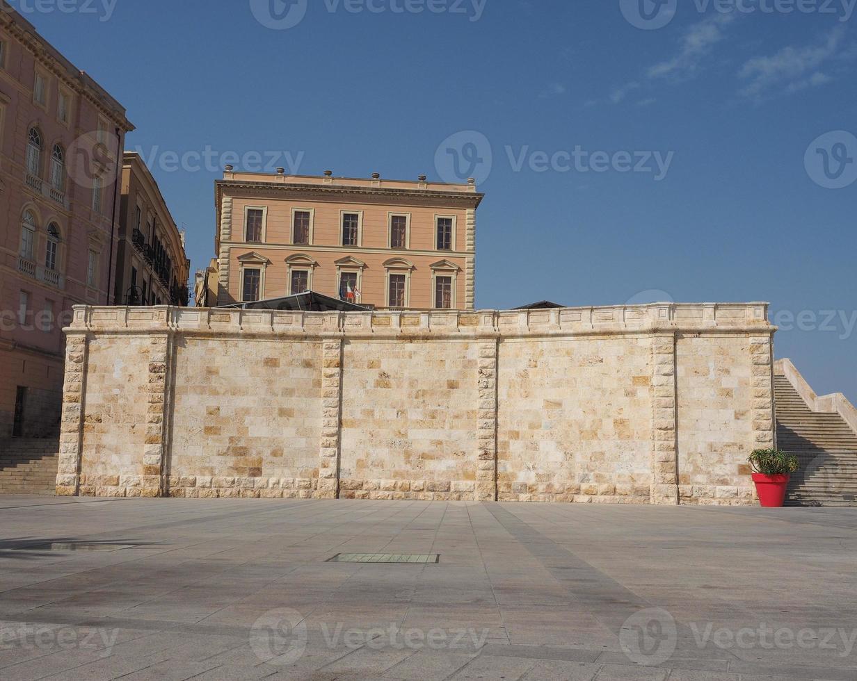 casteddu betyder slottskvarter i Cagliari foto