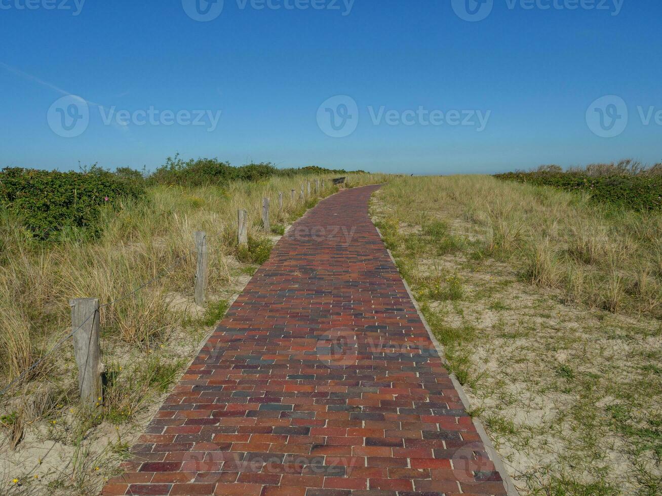 de tysk ö av langeoog foto