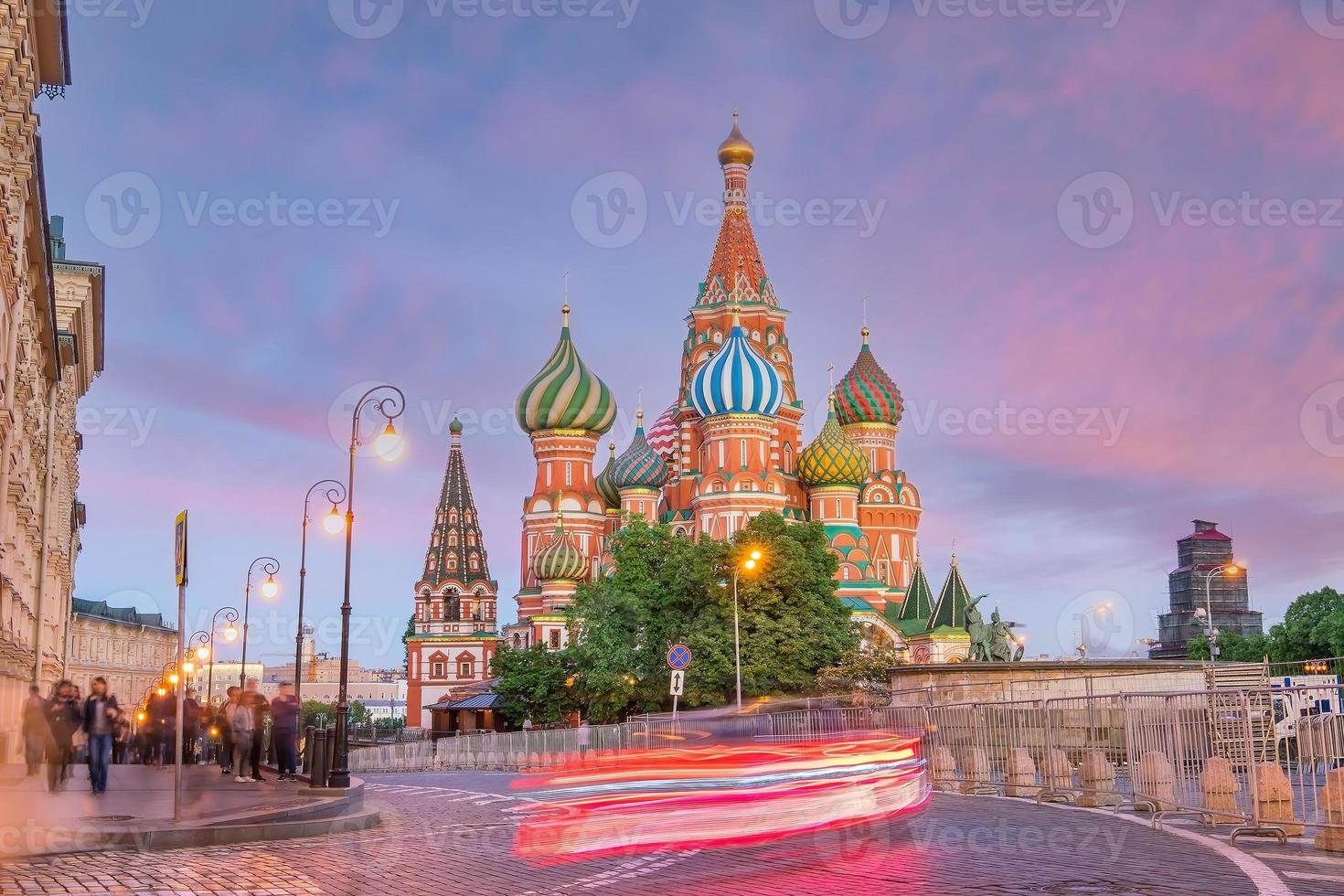 Saint Basil's Cathedral på röda torget i Moskva, Ryssland foto