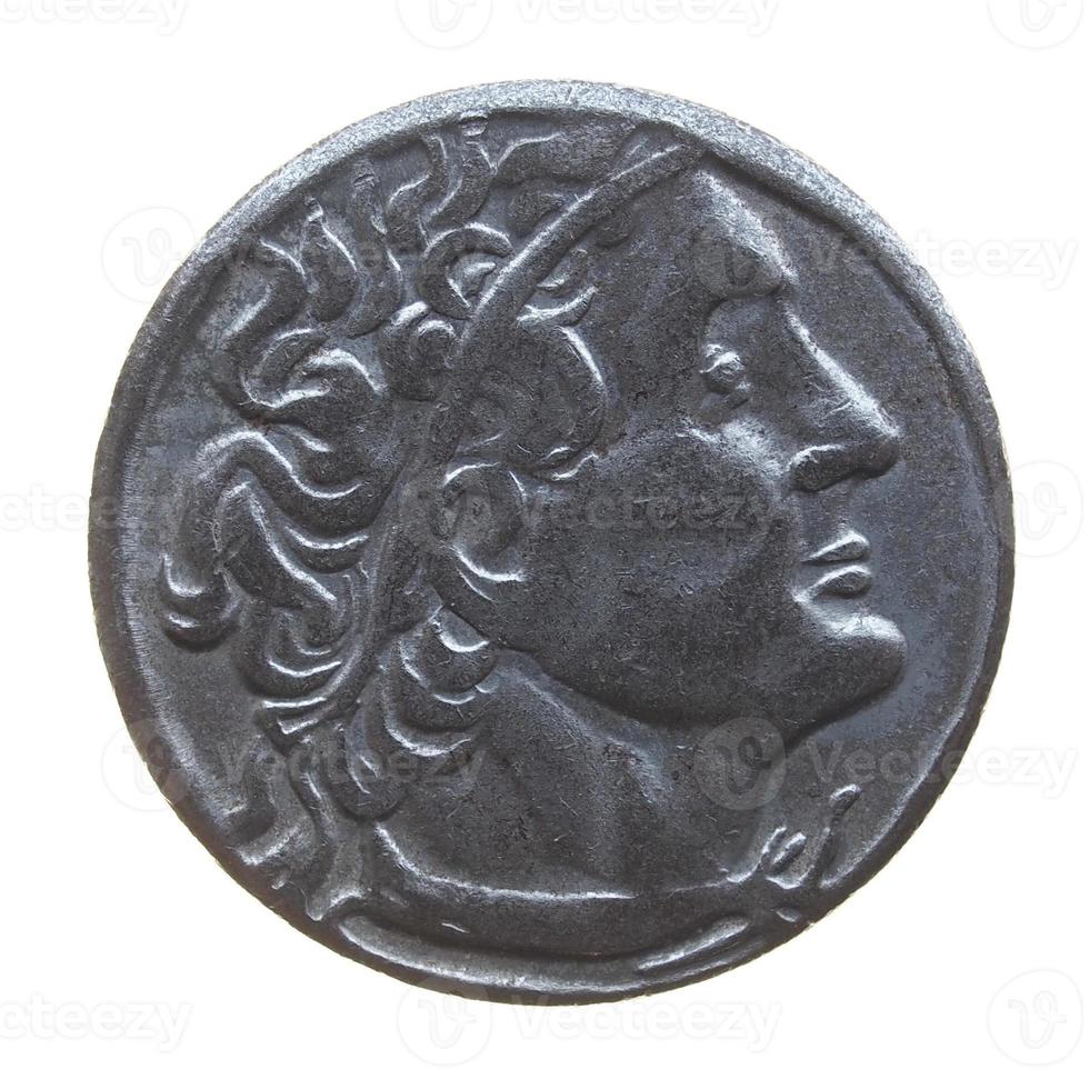 gamla grekiska mynt foto