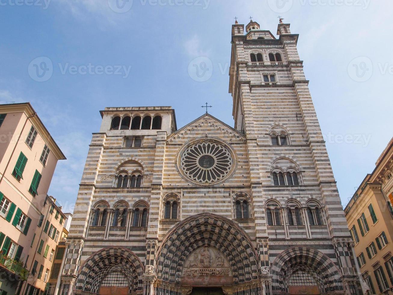 St Lawrence -katedralen i Genua foto