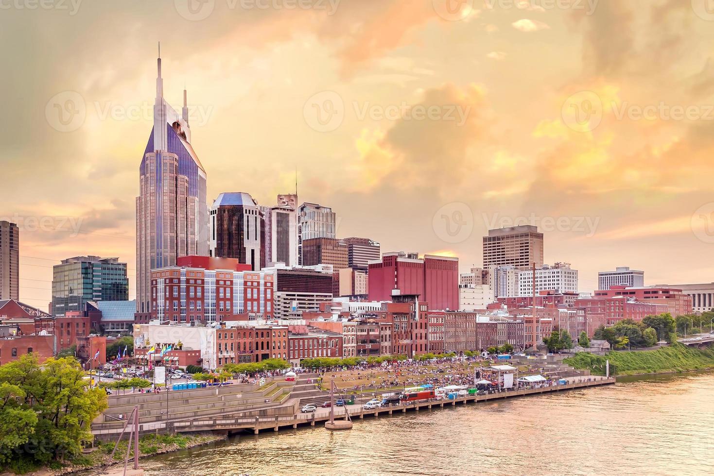 Nashville, Tennessee centrum horisont foto