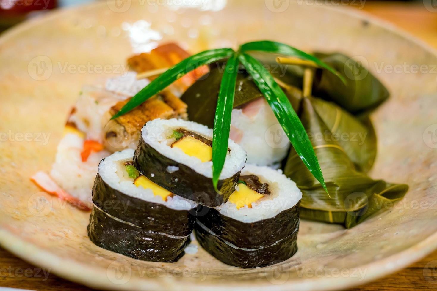 traditionell sushi i kyoto -stil foto