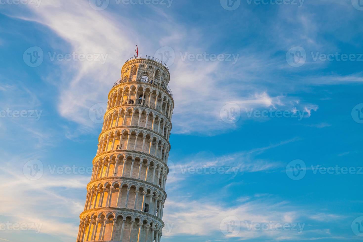 det lutande tornet i Pisa foto