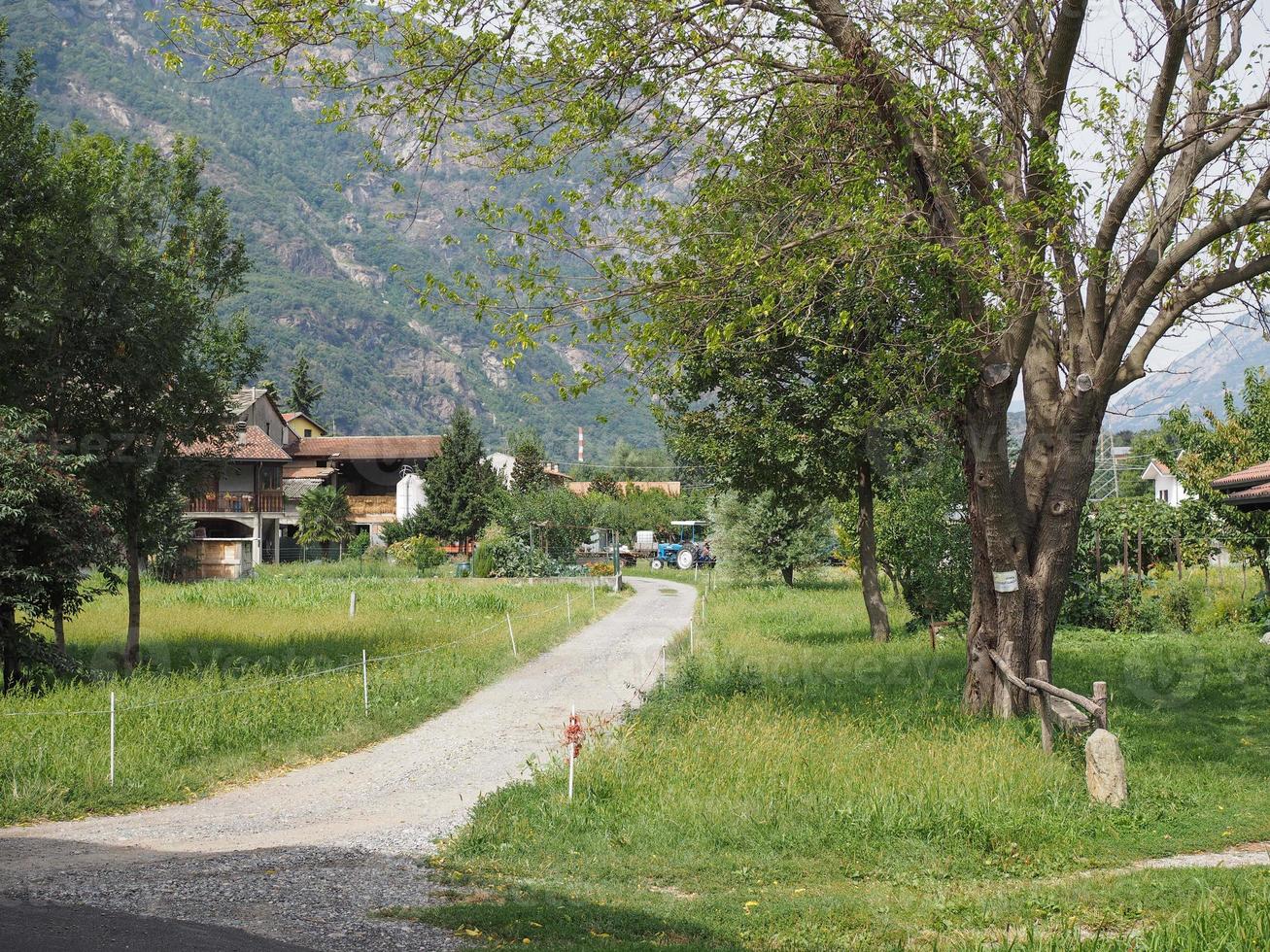 aostadalen i Italien foto