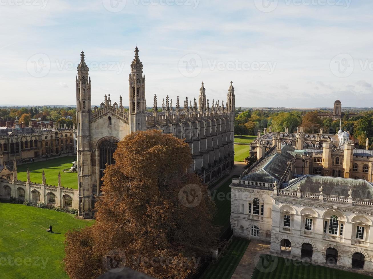 flygfoto över Cambridge foto