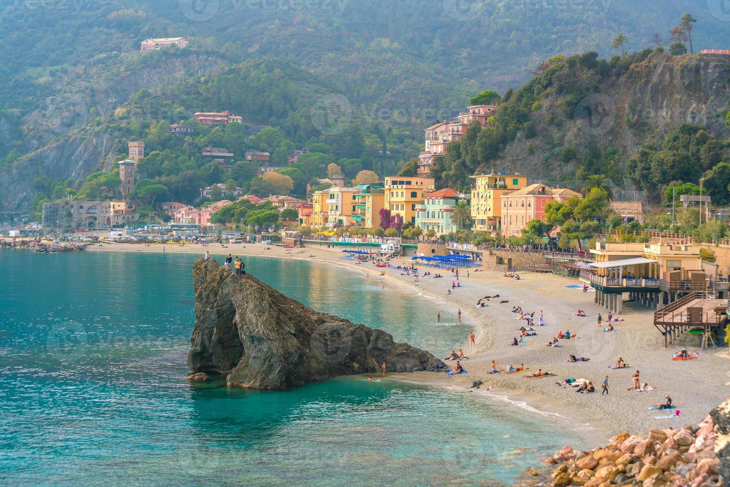 monterosso al mare, gamla kustbyar i Cinque Terre i Italien foto