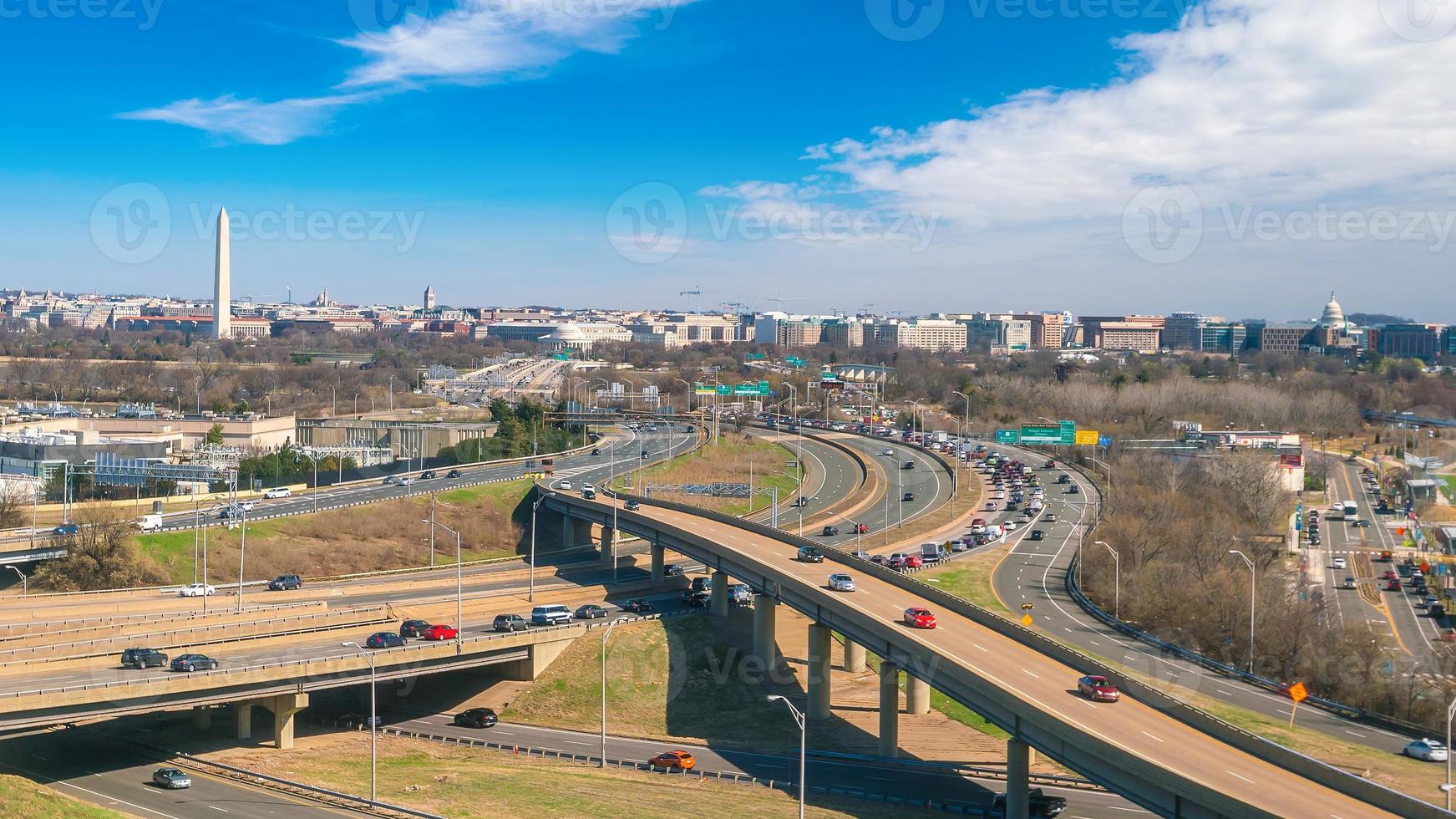 Washington, DC stadssilhuett foto