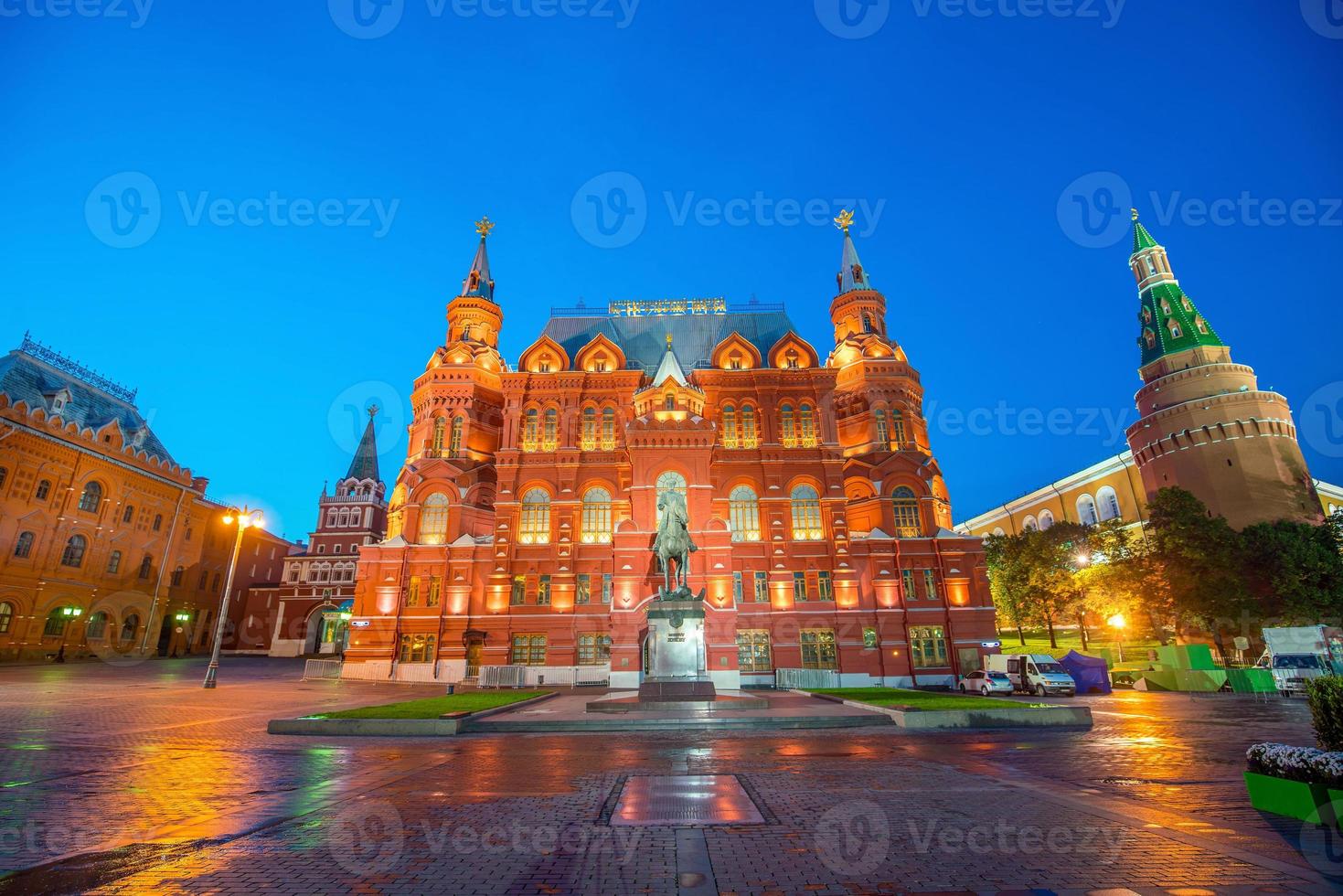 historiska byggnader vid Röda torget i Moskva foto