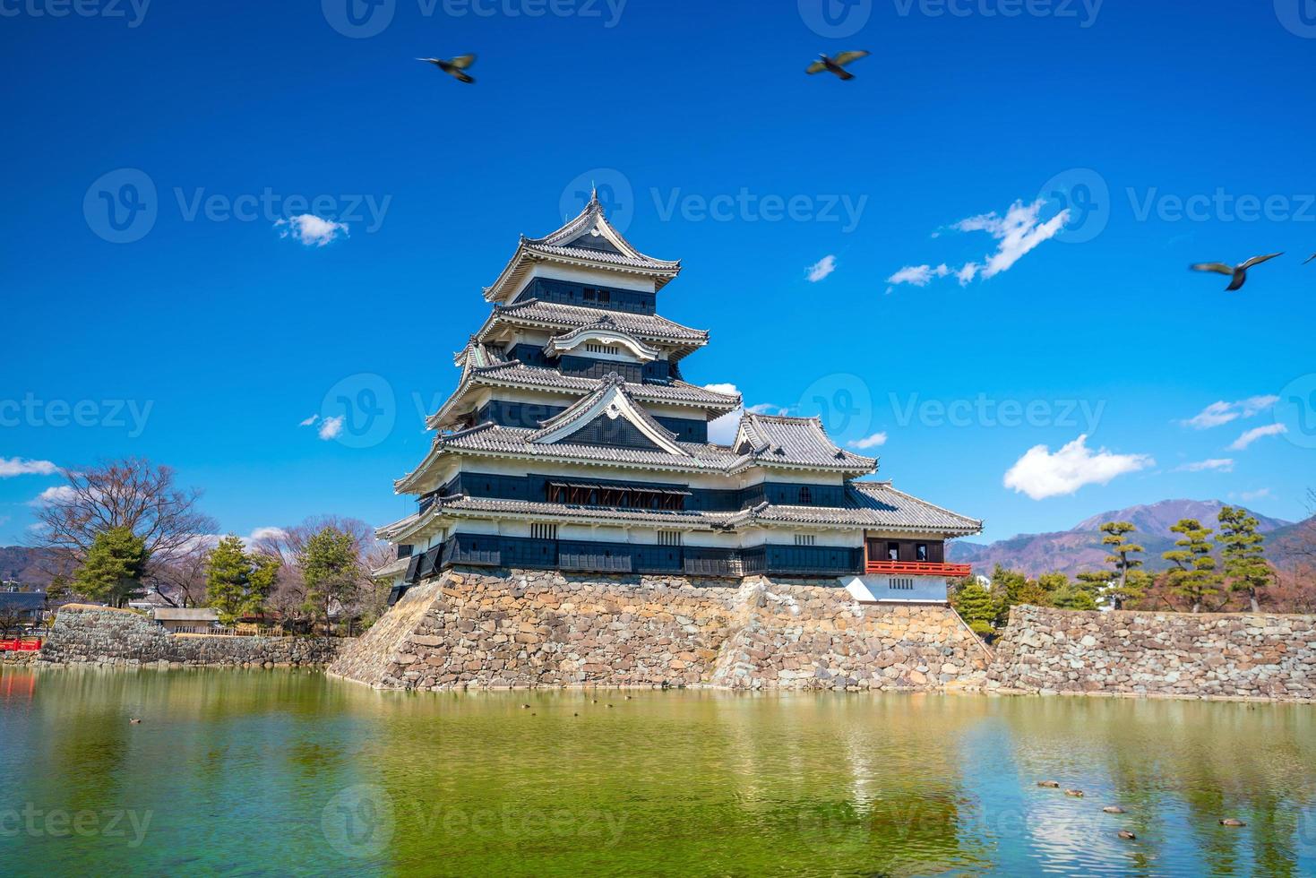 matsumoto slott i japan foto