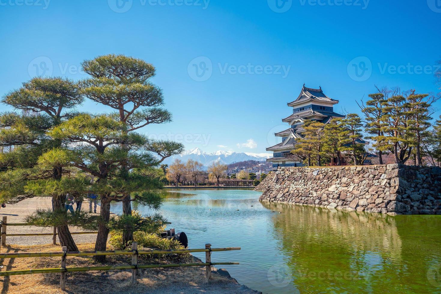 matsumoto slott i japan foto