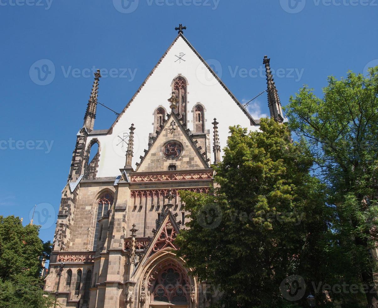 thomaskirche kyrka i leipzig foto