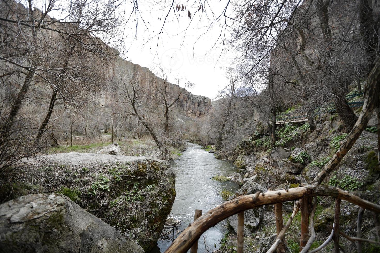 Ihlara -dalen, Kappadokien, tidigare bosättning, Turkiet - Kappadokien foto