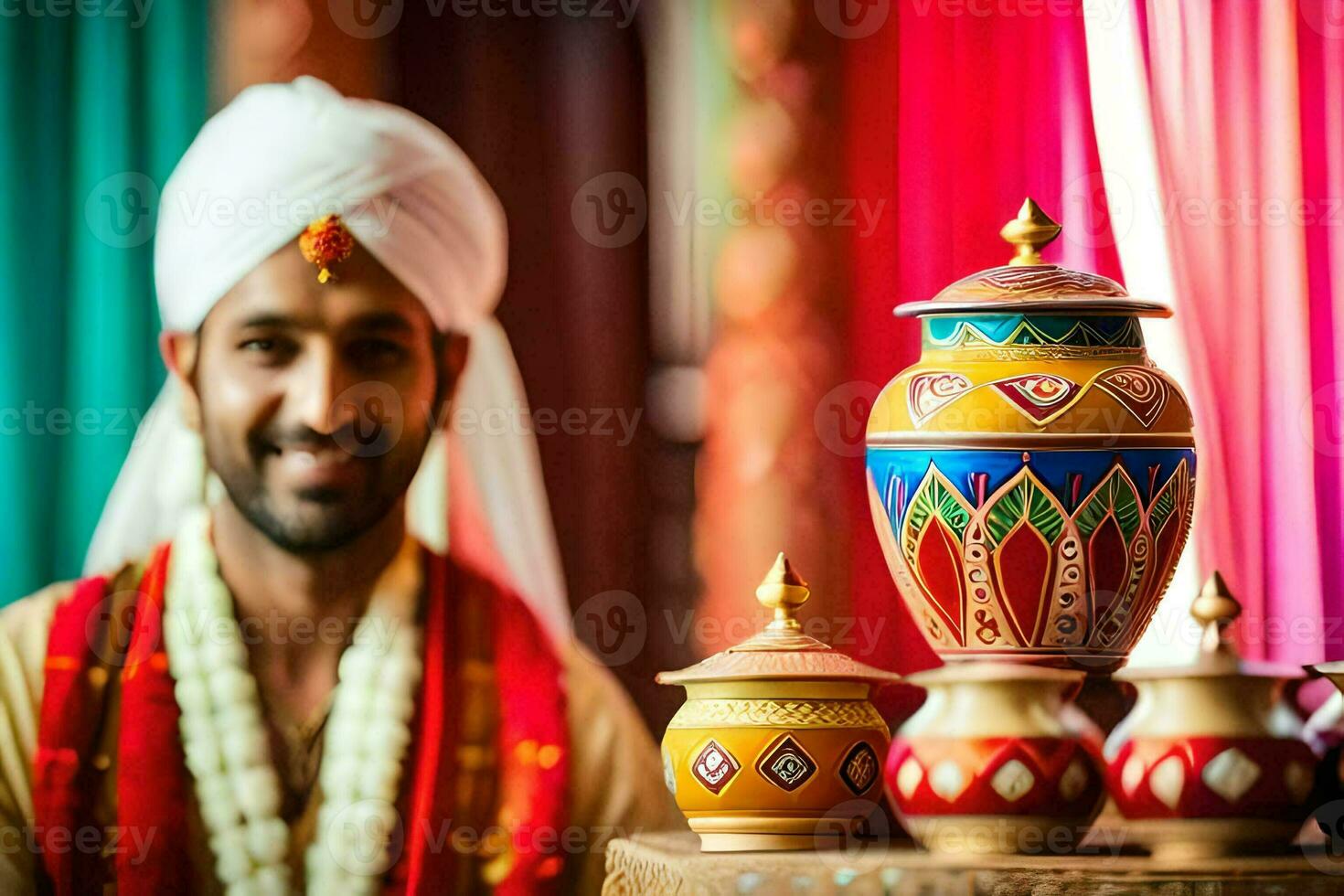 indisk bröllop fotografi i london. ai-genererad foto