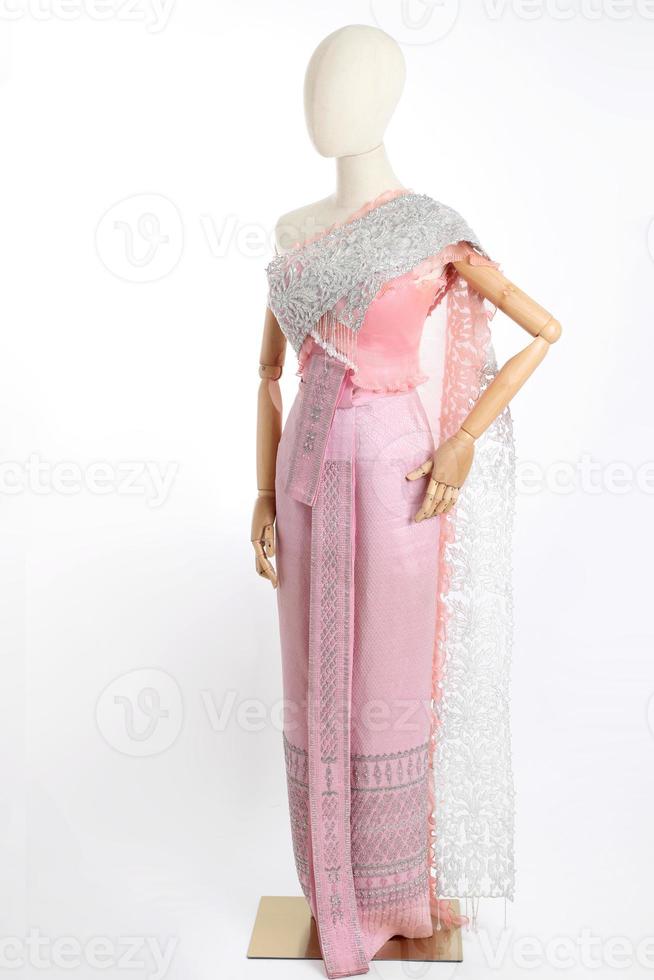 thailändsk siden klädd foto