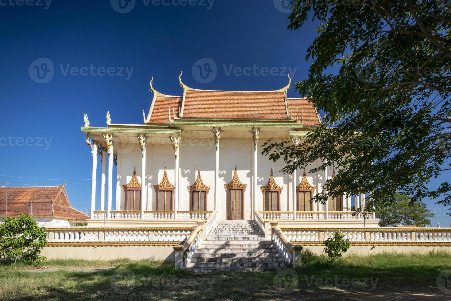 wat svay annat pagoda kandalprovinsen nära Phnom Penh Kambodja foto