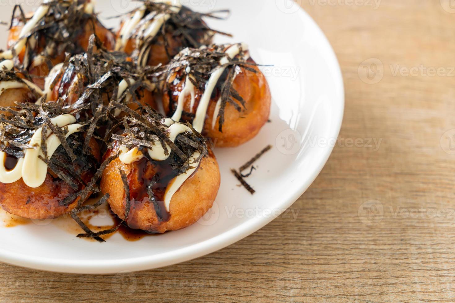 takoyaki ball dumplings eller bläckfiskbollar foto