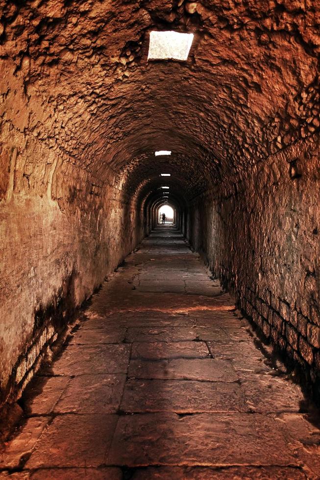 forntida medicinskt center asklepion tunnel i bergama kalkon foto