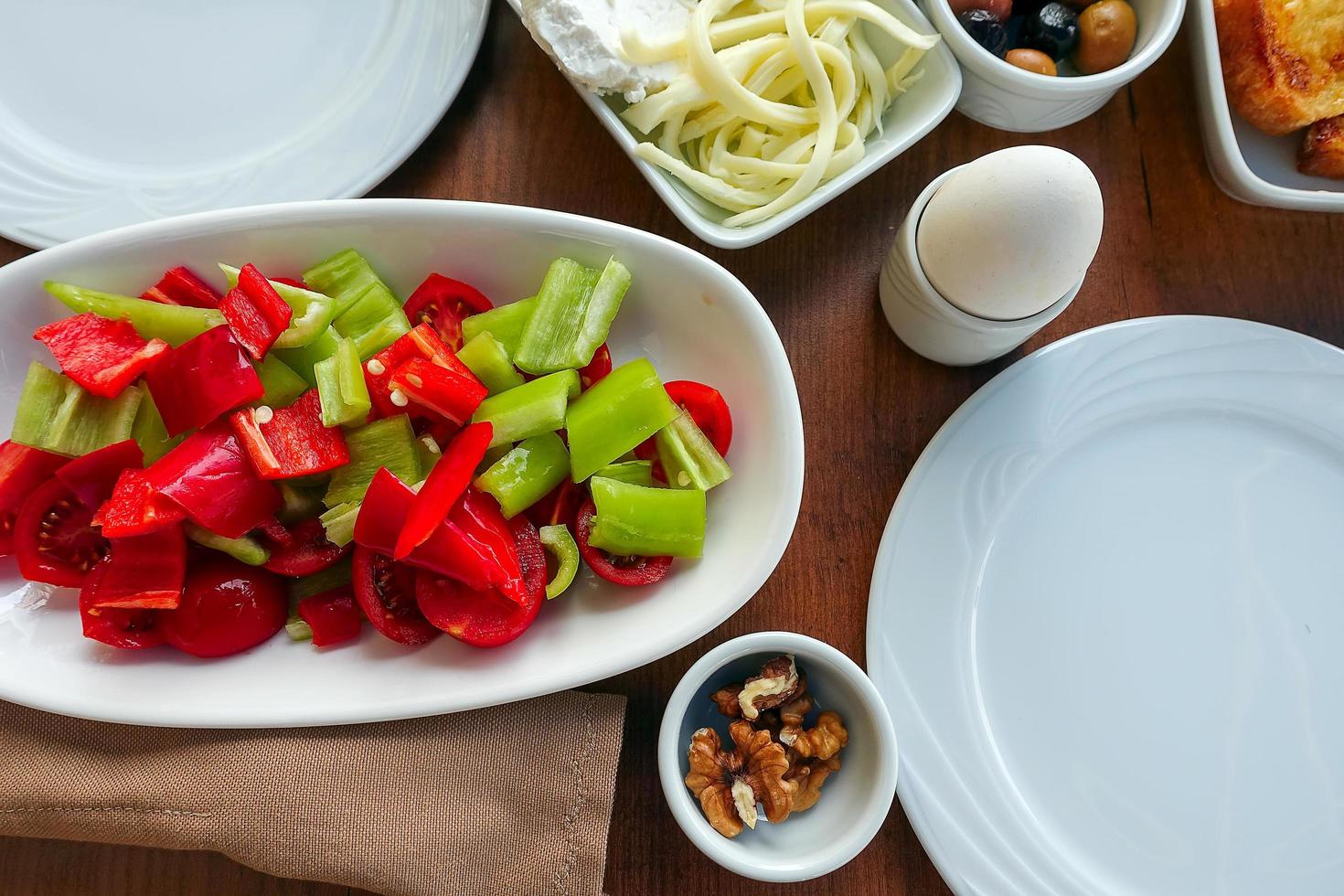 turkiskt traditionellt frukostbord foto