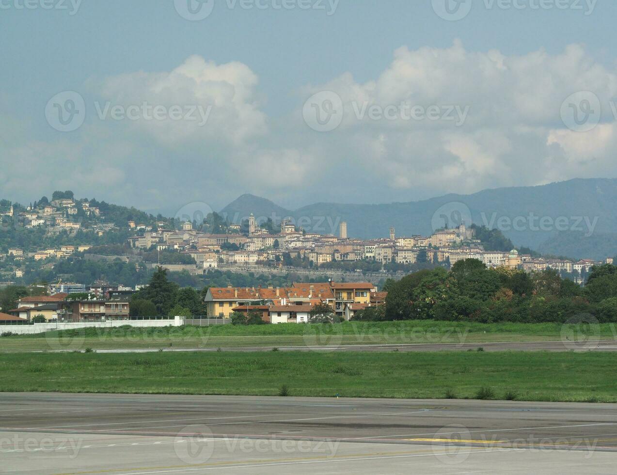 övre stad i bergamo foto