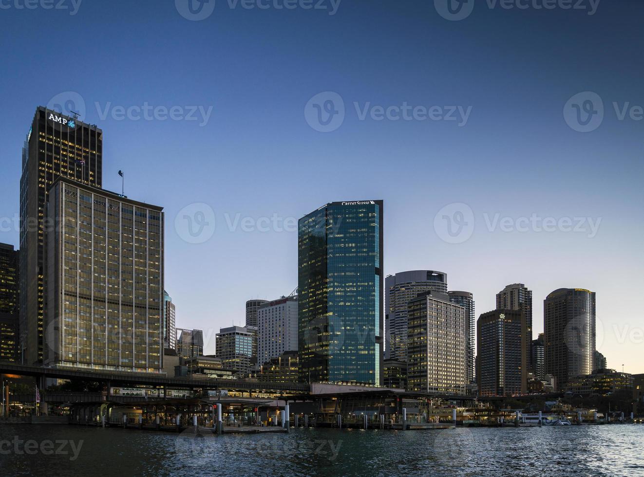 cbd centrala affärsdistrikt och cirkulär kajområde sydney australien foto