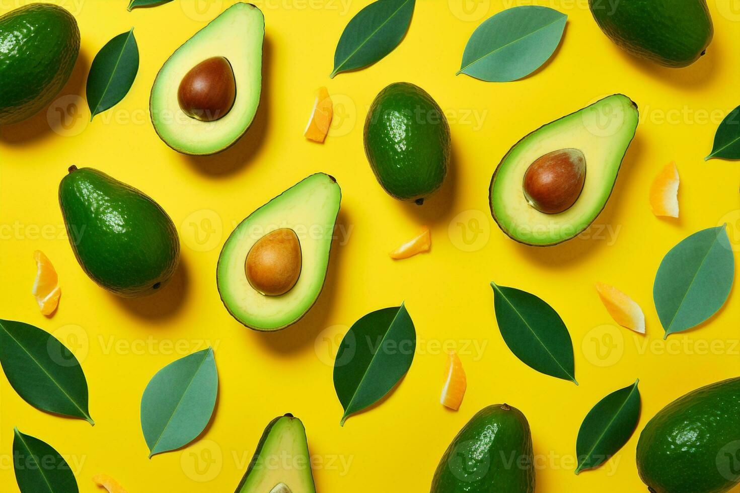 bakgrund kreativ topp många vegetarian friska näring tropisk grön mat frukt se trend avokado mönster foto