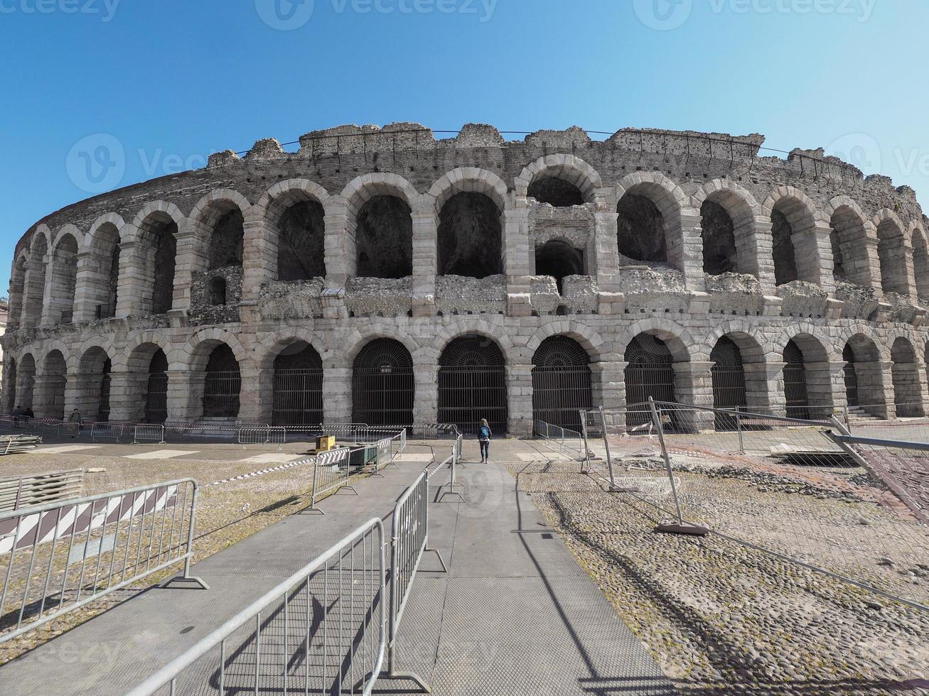 verona arena romerska amfiteatern foto