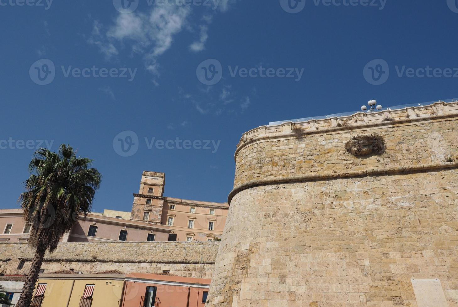 casteddu betyder slottskvarter i Cagliari foto