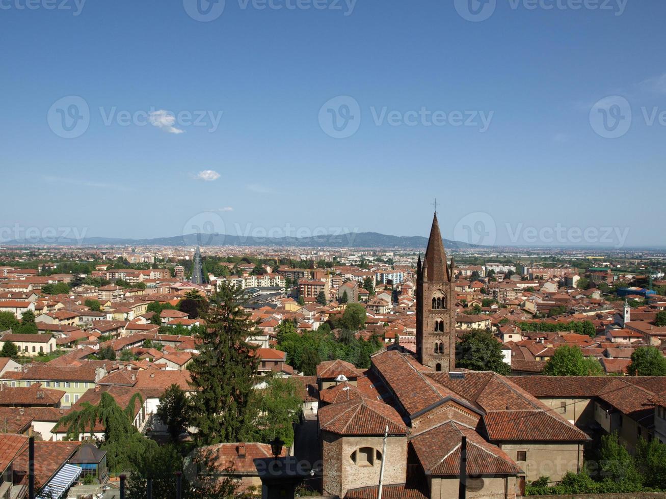 Turin panorama sett från Rivoli kullar foto