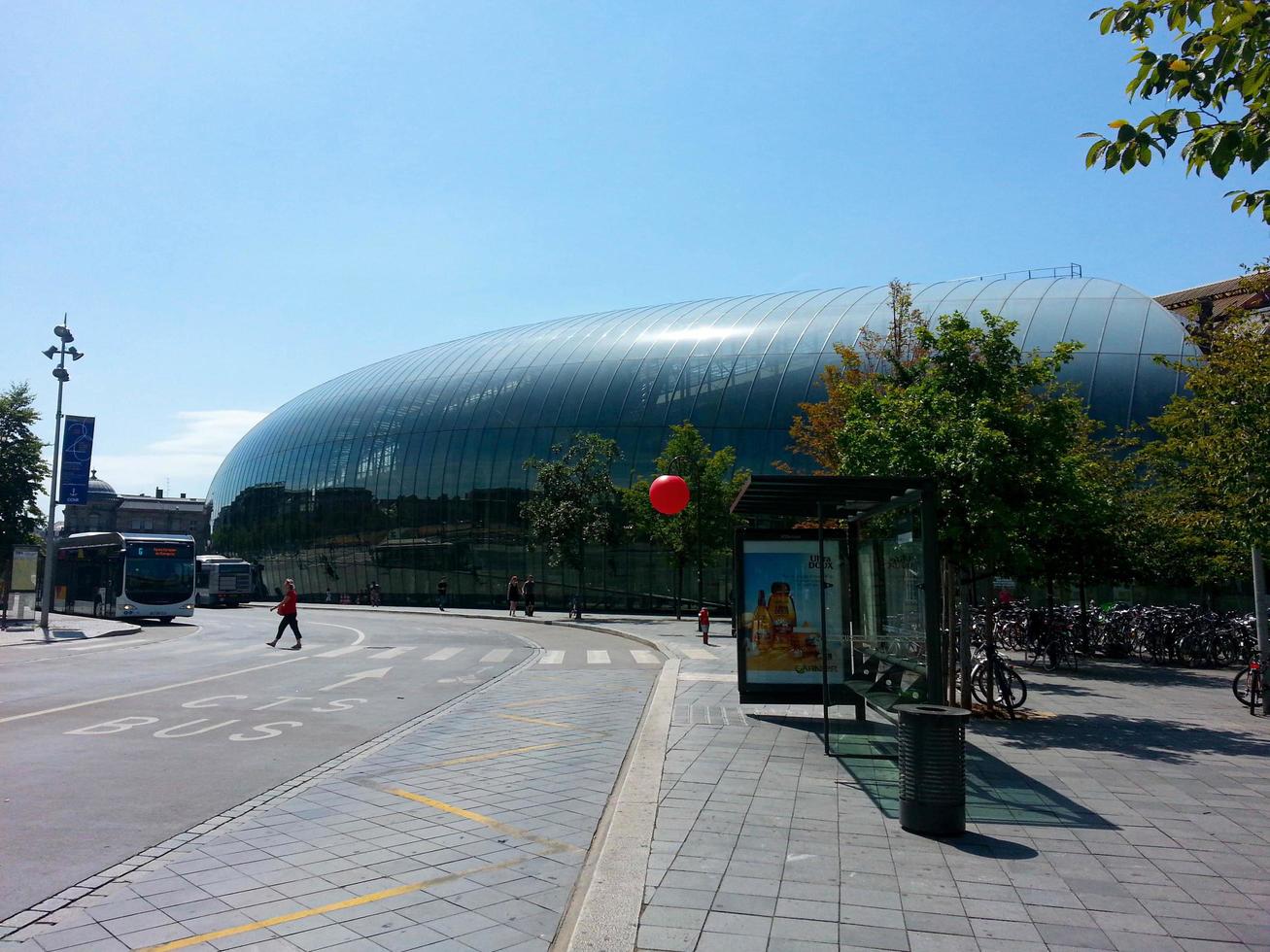 Strasbourg järnvägsstation i Strasbourg, Frankrike, Europa foto