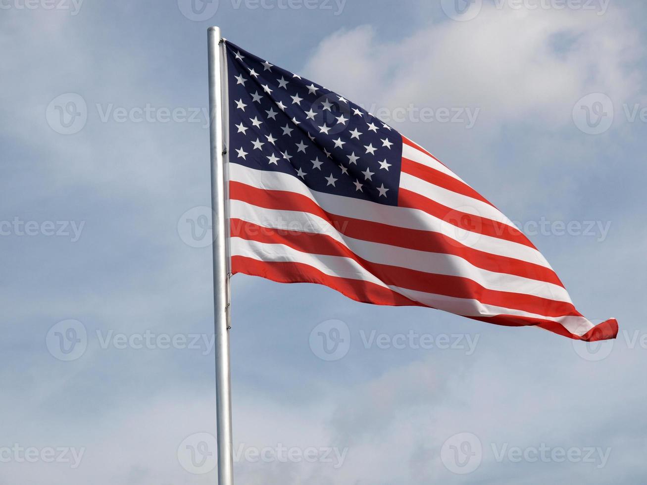 USA: s flagga i USA foto