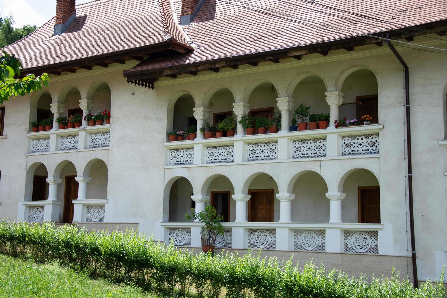 Hunedoara County, Rumänien 2021- Prislop Monastery är ett kloster i Rumänien foto