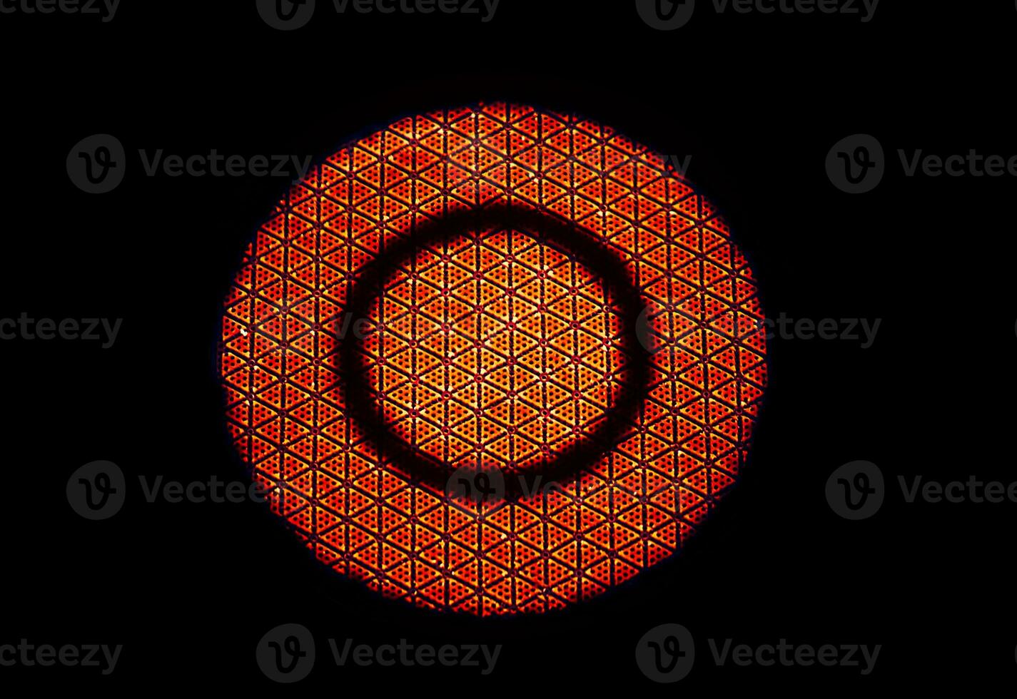 infraröd strålningsteknik på keramiskt mönster av gasspis foto