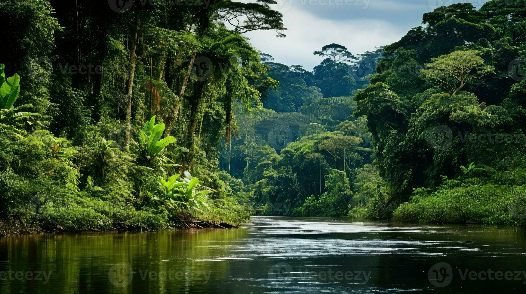 skog franska Guyana regnskog ai genererad foto