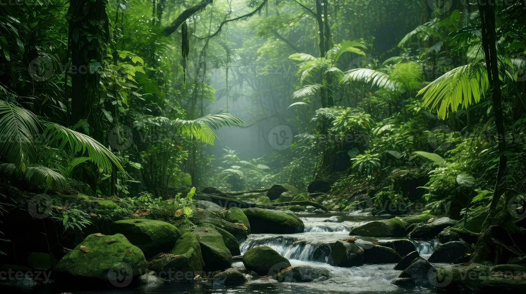 natur filippinska regnskog frodig ai genererad foto