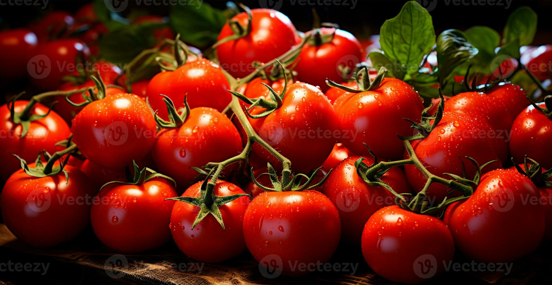 massor av mogen röd färsk tomater, eco Produkter - ai genererad bild foto