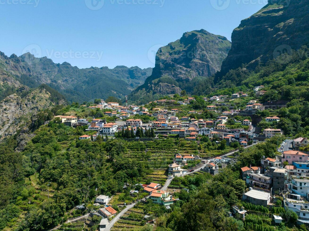 curras das freras - madeira, portugal foto