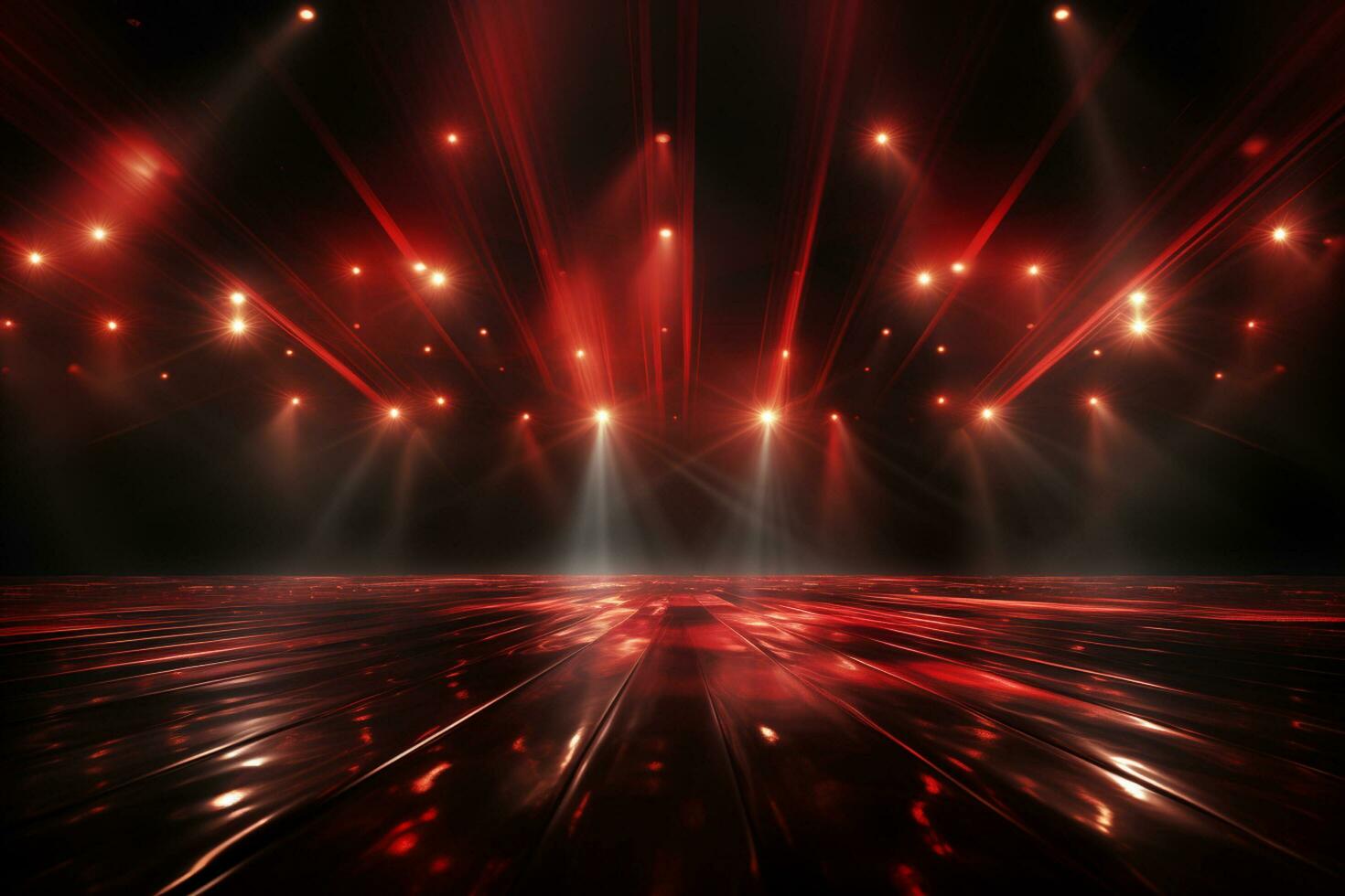 ai generaitve bakgrund med belysning av röd spotlights för flygblad realistisk bild ultra hd hög design foto