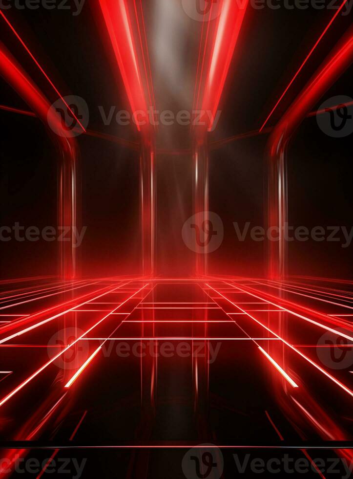 ai generativ bakgrund röd spotlights för flygblad, baner och bakgrunder realistisk bild ultra hd hög design foto