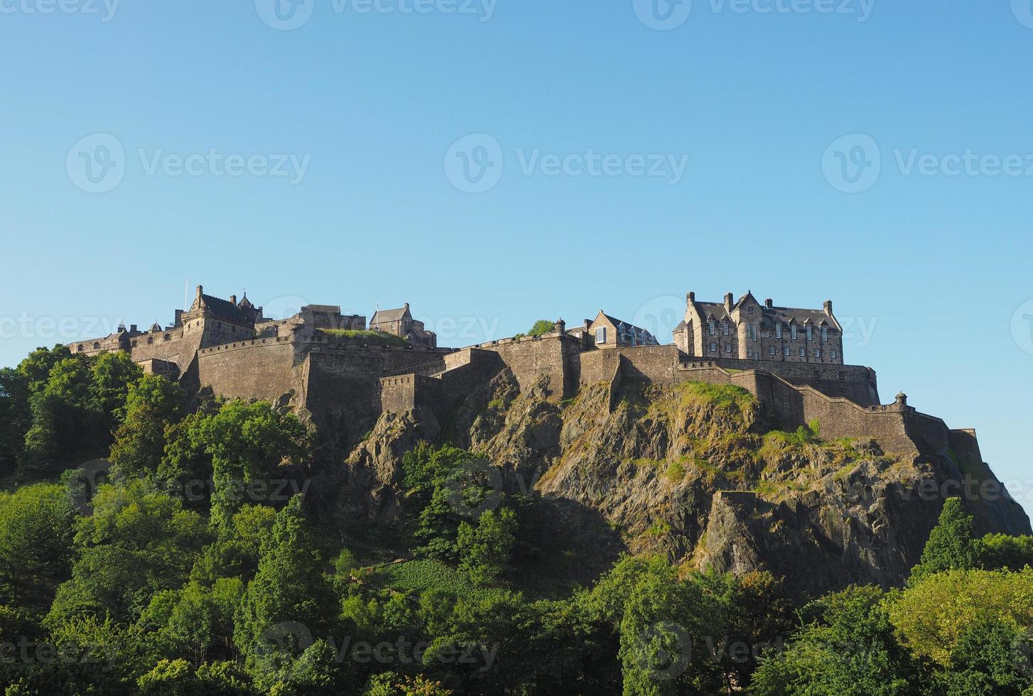 edinburgh slott i Skottland foto