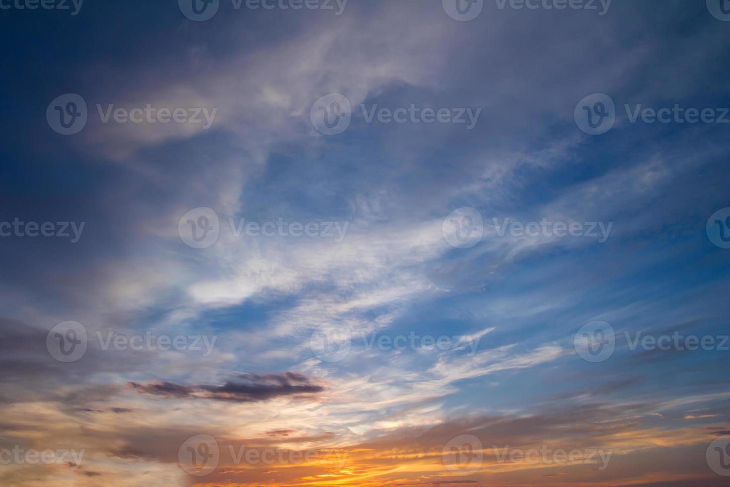 solnedgång himmel abstrakt för bakgrund foto