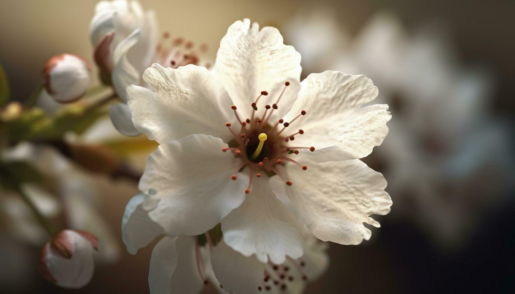stänga upp av en vibrerande blomma kronblad i natur skön bukett genererad förbi ai foto
