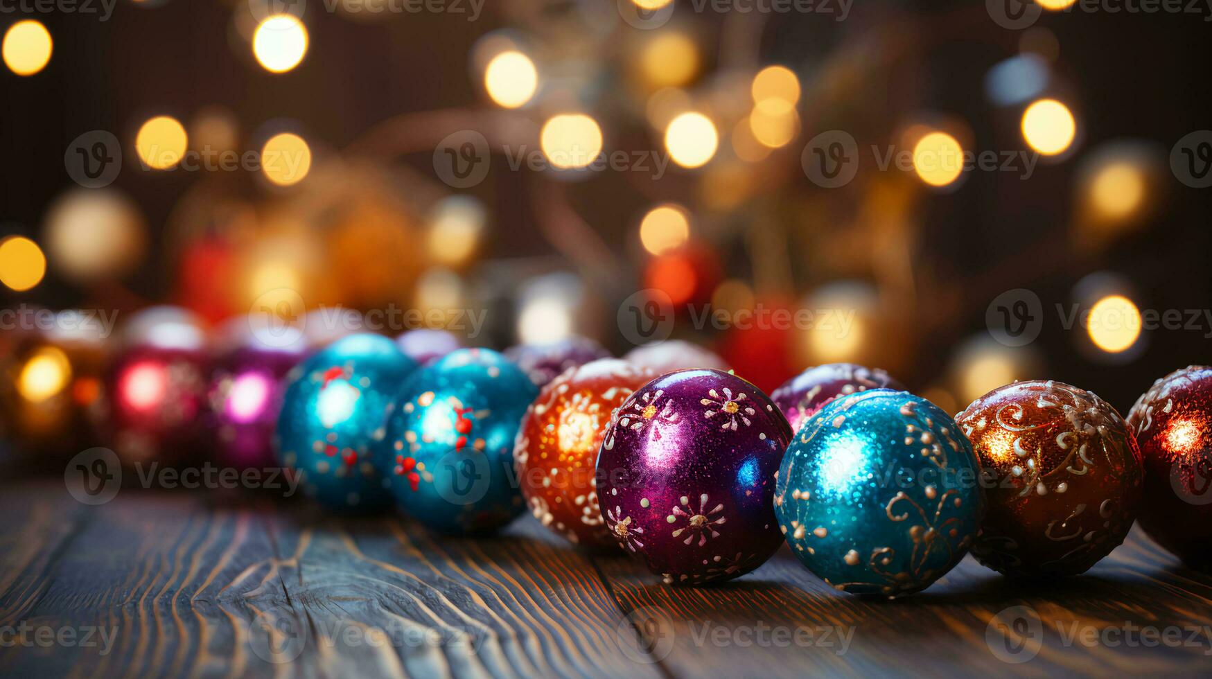 skön jul träd leksaker och dekorationer för ny år och jul foto