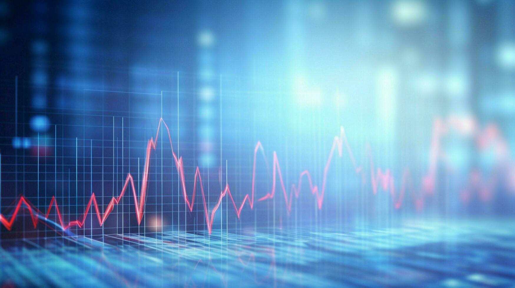 digitalt genererad puls spår analyserar sjukvård data foto